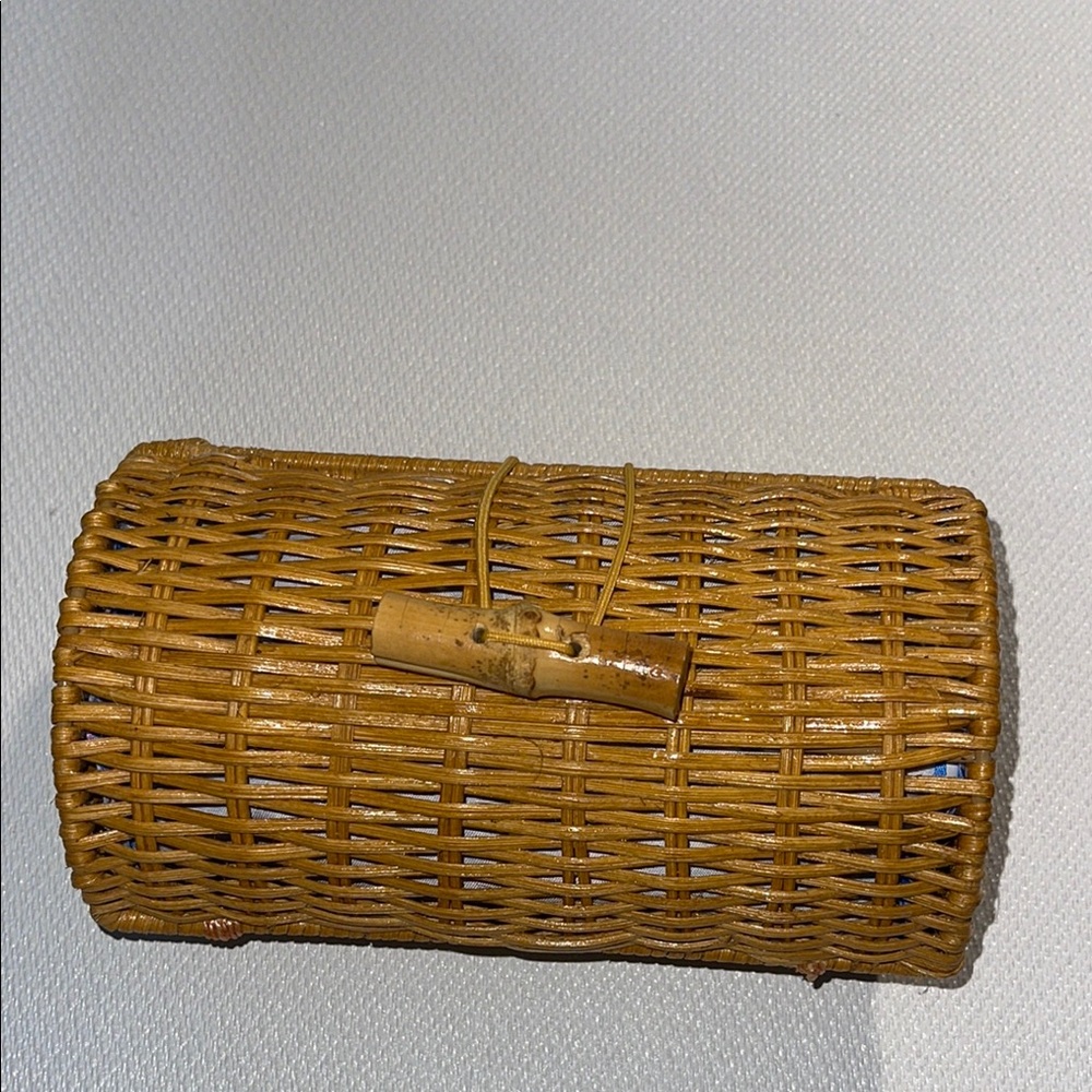 Lilly Pulitzer Woven Bamboo Clutch - Picture 2 of 8
